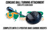 Concave Radius Ball Turning Attachment. 55mm capacity. Supplied by LPR Toolmakers an Australian owned family business that imports high quality Ball Turning Attachments using high quality Carbide Inserts. Shipped from Melbourne, Victoria. 