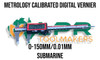 Digital Caliper - Sub WATERPROOF Series (Metrology Calibrated) 0-150mm | 0.01mm/0.0005”