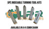 5pc Lathe Turning Tool Set - Chamfering, Boring, Turning, Facing, Grooving. Inserts TCMT204 & TCMT304. Supplied by LPR Toolmakers an Australian family owned business that imports quality Lathe Tooling supplies. Located & all items are shipped in Victoria. 