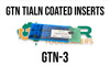 GTN TIALN Carbide Inserts to suit 19, 26 & 32mm Blades GTN TIALN Carbide Inserts to suit 19, 26 & 32mm Blades