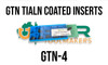 GTN TIALN Carbide Inserts to suit 19, 26 & 32mm Blades GTN TIALN Carbide Inserts to suit 19, 26 & 32mm Blades