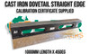 Cast Iron Straight Edge 1000mm length with 45 degree Dovetail. Supplied Overseas calibration certification. Imported by LPR Toolmakers an Australian owned family business. Shipped from Melbourne, Victoria. 