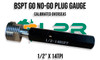BSPT Go No-Go Gauges (Plugs & Rings) - Variations of 1/8"-1"