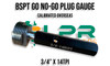 BSPT Go No-Go Gauges (Plugs & Rings) - Variations of 1/8"-1"