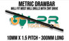 10mm x 1.5 Metric Drawbar - Fits straight into your spindle. Supplied by LPR Toolmakers an Australian family owned business that imports quality Lathe & Milling machine tooling. 