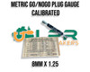 Metric Go & No-Go Plug 8mm x 1.25. Calibrated outside of Australia. Supplied by LPR Toolmakers an Australian family owned business that imports high quality Calibrated Go & No-Go gauges in Metric, BSP, BSPT, NPT & UNF. Shipped from Melbourne, Victoria. 