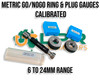 Metric Calibrated Go/Nogo Plug & Ring Gauges 6 to 24mm sizes you pick