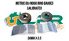 Metric Go & No-Go Ring Gauges 30mm x 2.5. Calibrated outside of Australia. Supplied by LPR Toolmakers an Australian family owned business that imports high quality Calibrated Go & No-Go gauges in Metric, BSP, BSPT, NPT & UNF. Shipped from Melbourne, Victoria. 