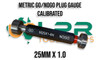 Metric Go & No-Go Plug Gauges 25mm x 1.0. Calibrated outside of Australia. Supplied by LPR Toolmakers an Australian family owned business that imports high quality Calibrated Go & No-Go gauges in Metric, BSP, BSPT, NPT & UNF. Shipped from Melbourne, Victoria. 