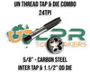 UN Thread 24TPI Tap & Die Combo Carbon Steel From 1/4" - 3/4" (Sizes inside)