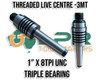 1" x 8TPI UNC Threaded Live Centre Morse Taper 3 - Mount your chuck. Precision Arbor. Supplied by LPR Toolmakers an Australian owned family business that imports high quality Chucks, Attachments, Threaded arbors. Shipped from Country Victoria. 
