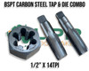 BSPT (Tapered) Taps & Hex Die Set Combo - Sizes 1/8" to 1"