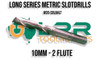 Long Series HSS with 5% Cobalt 10mm - 2 Flute Slotdrill. Supplied by LPR Toolmakers an Australian family owned business that imports quality Metric & Imperial Slotdrills & Endmills. Located in Melbourne, Victoria. 