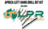Left Hand Cobalt Drill Set - 7pc Metric Kit. 3-4-5-6-8-10-12mm. Supplied by LPR Toolmakers an Australian family owned business that imports quality Drill bits. Located in country Victoria. 