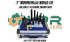 3" Boring Head Kit with R8 Shank. Includes 8 x 3/4" Shank Carbide Insert Boring Bars. Supplied by LPR Toolmakers an Australian family owned business that imports quality Boring Heads & Boring Bars. Located in Victoria. 