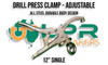 9" Adjustable Locking Clamp for your Drill Press with 12mm Bolts. Supplied by LPR Toolmakers an Australian family owned business that imports high quality Clamps for your Drill Press. Shipped from Melbourne, Vic. 