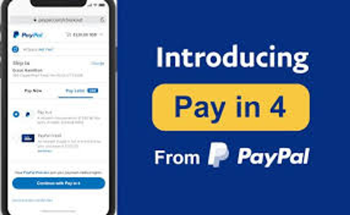 Introducing Paypal = Pay in 4 !