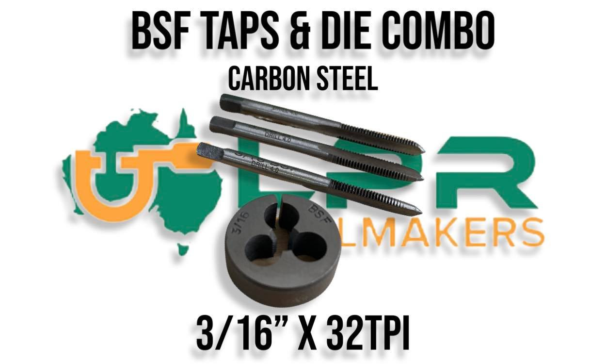 LPR Toolmakers BSF Carbon Steel Taps & Button Die Combinations [316"1"]