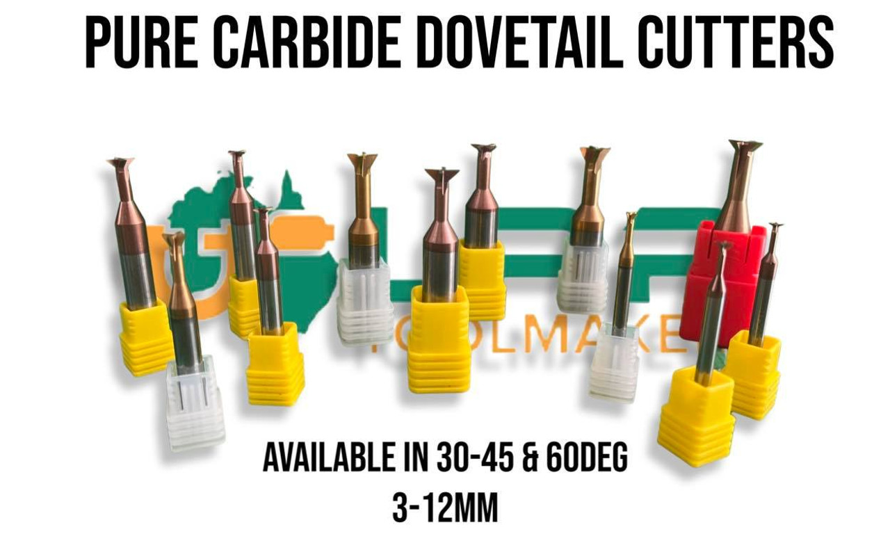 LPR Toolmakers DOVETAIL CUTTERS Milling Range