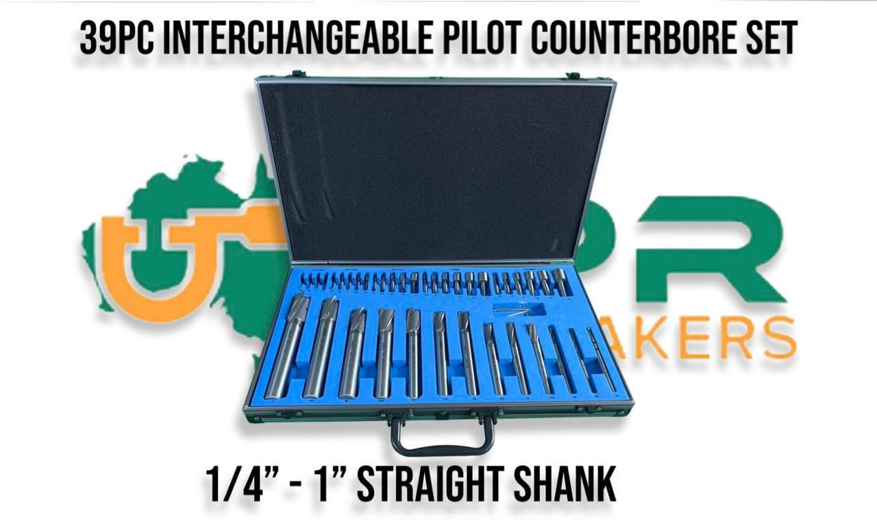 LPR Toolmakers 39pc Interchangeable Counterbore Set [1/4"1"]