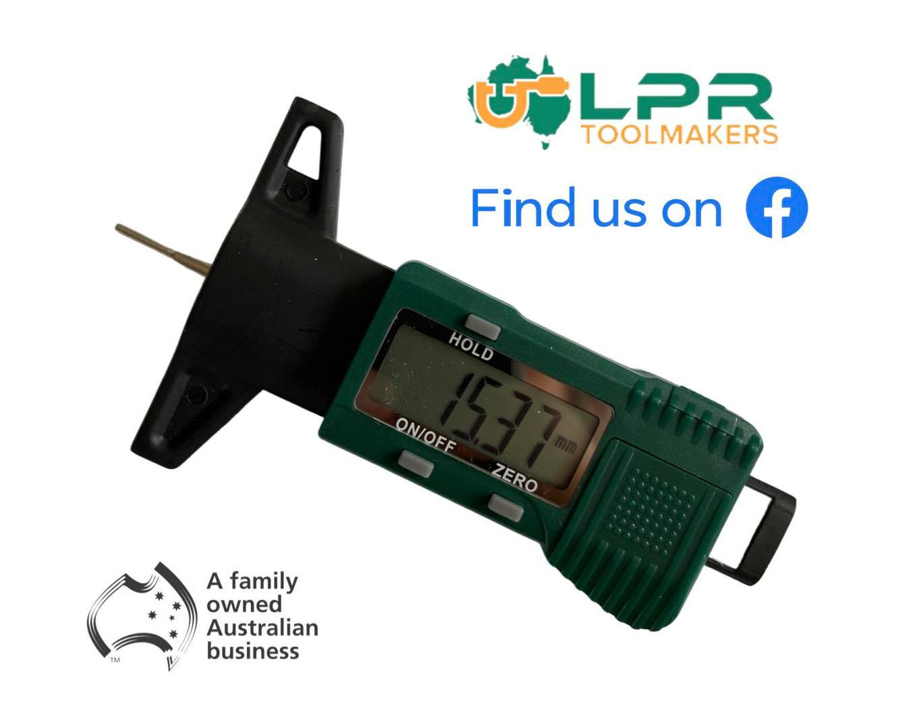 Digital Tyre Thread Depth Gauge 025mm/01" LPR Toolmakers