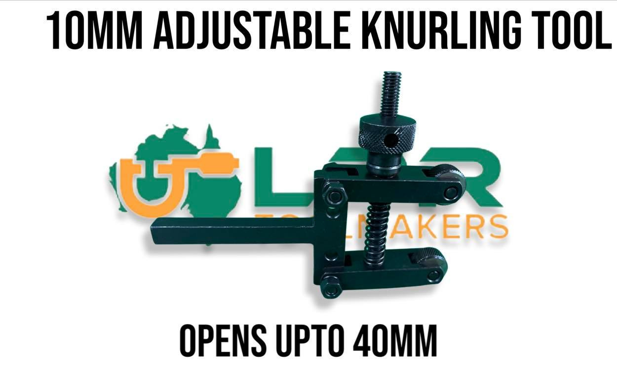 Knurling Tool With HSS Knurls - Clamp Head Type (10mm Shank)
