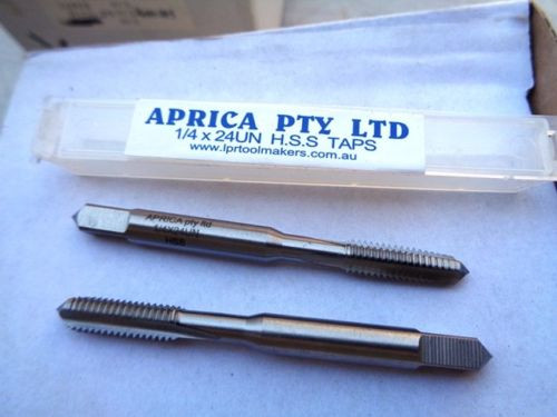1/4" x 24tpi HSS 2pc Tap Set (Plug & Intermediate) - Suit Indian Motorbikes