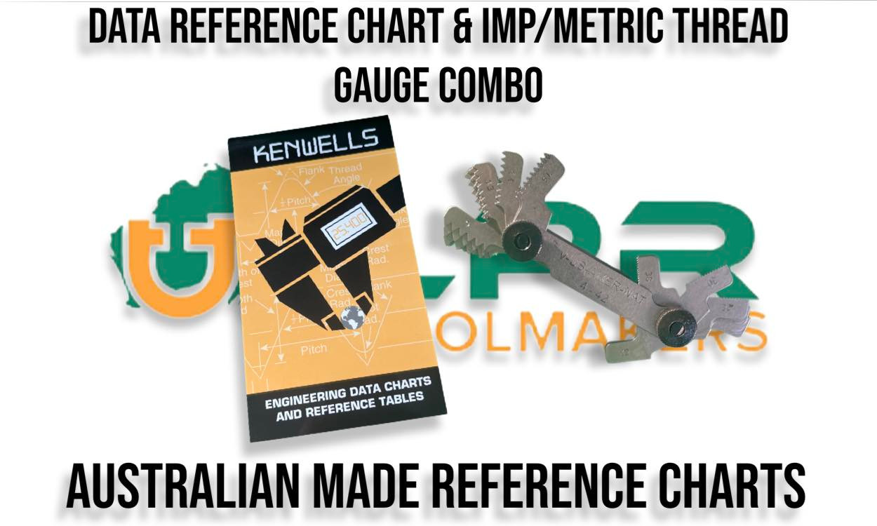 LPR Toolmakers - Data Reference Chart & Thread Gauge Combo