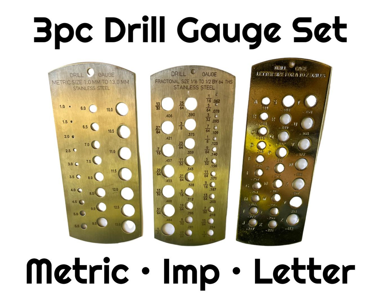 Drill Gauges - Metric - Imperial - A-Z 