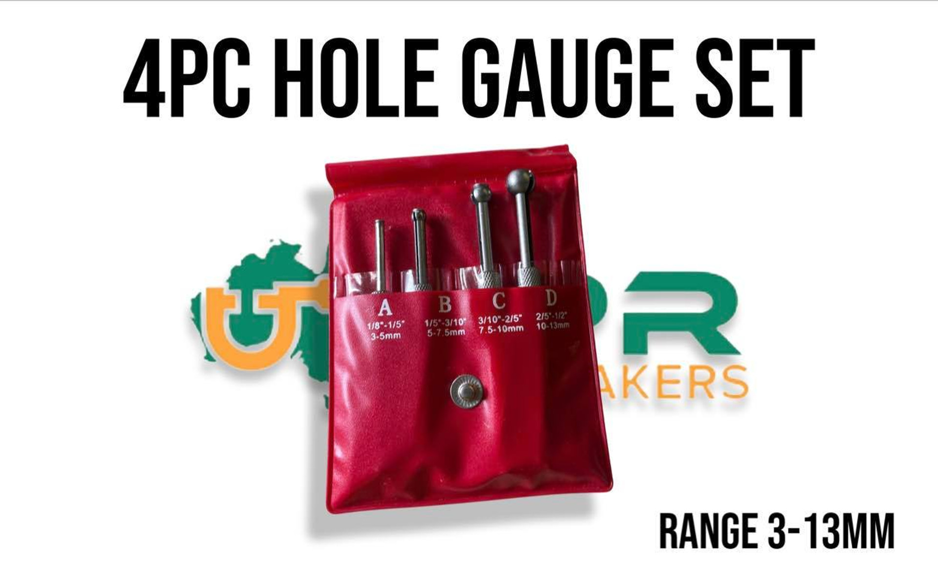 LPR Toolmakers Small Hole Gauge 4pc Set 1/8" 1/2"