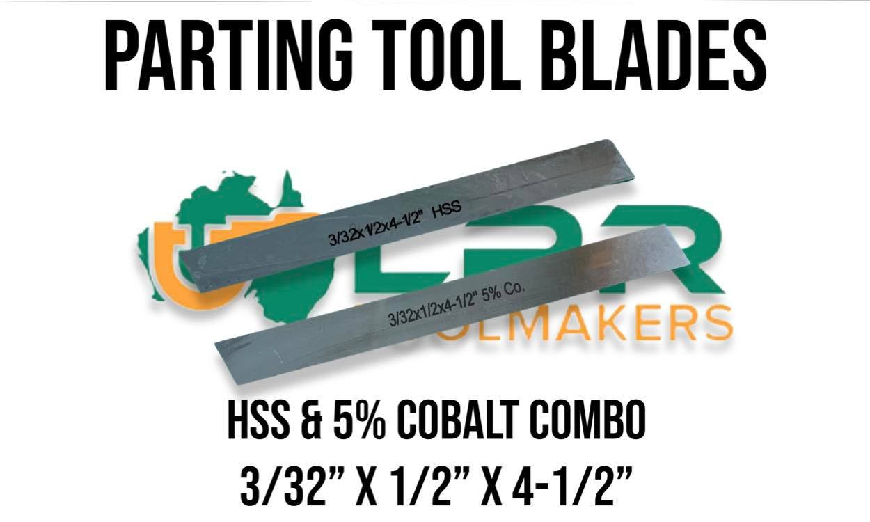 LPR Toolmakers Parting Tool Blades [HSS & 5 Cobalt]