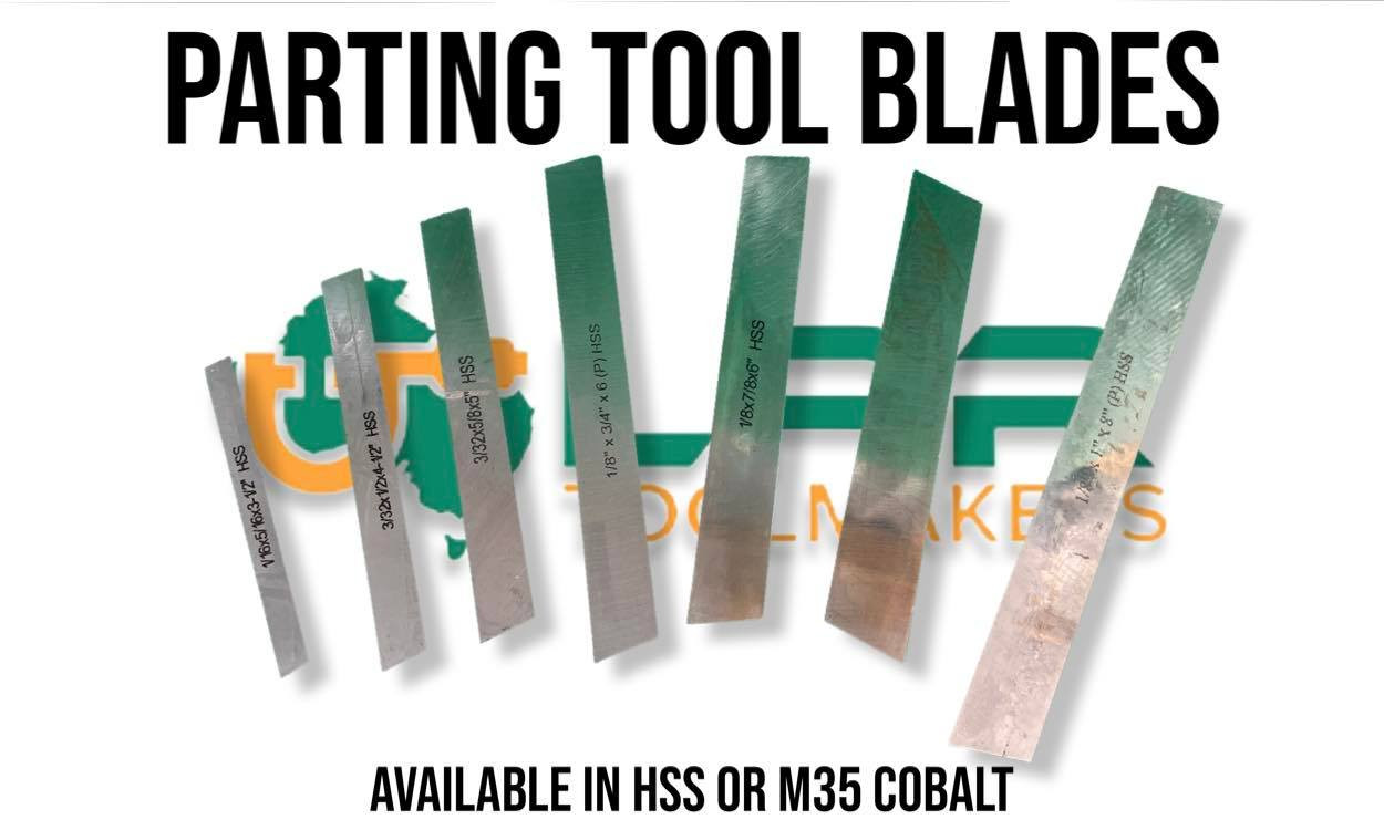 LPR Toolmakers Parting Tool Blades [HSS & 5 Cobalt]
