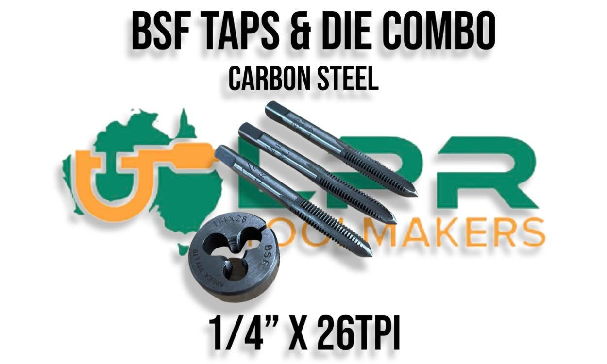 LPR Toolmakers BSF Carbon Steel Taps & Button Die Combinations [316"1"]