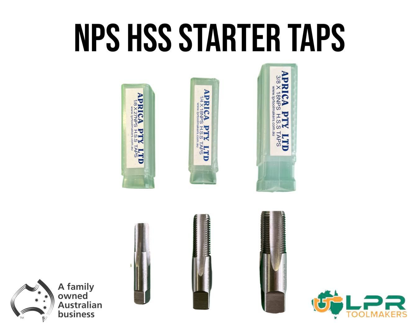 NPS and NPT High Speed Steel Pipe Taps | LPR Toolmakers