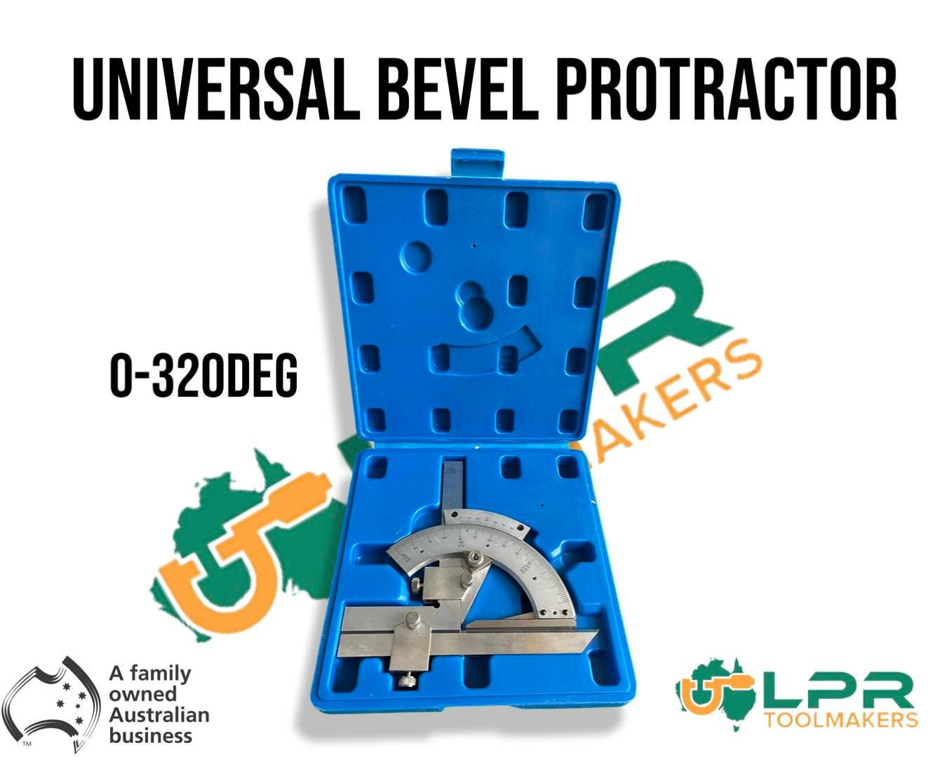 Universal Bevel Protractor 0320 Degree Range LPR Toolmakers