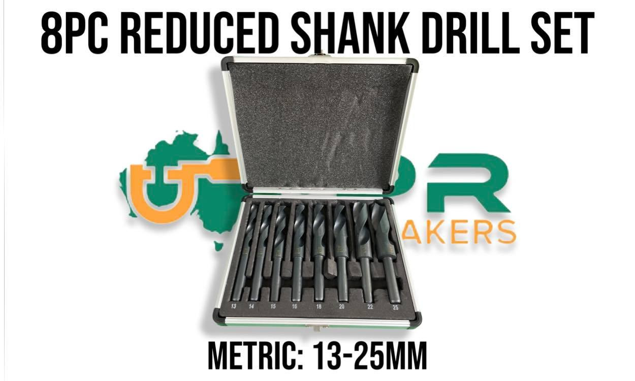 Reduced Shank Metric Drill Set (8pc) 13mm to 25mm LPR Toolmakers