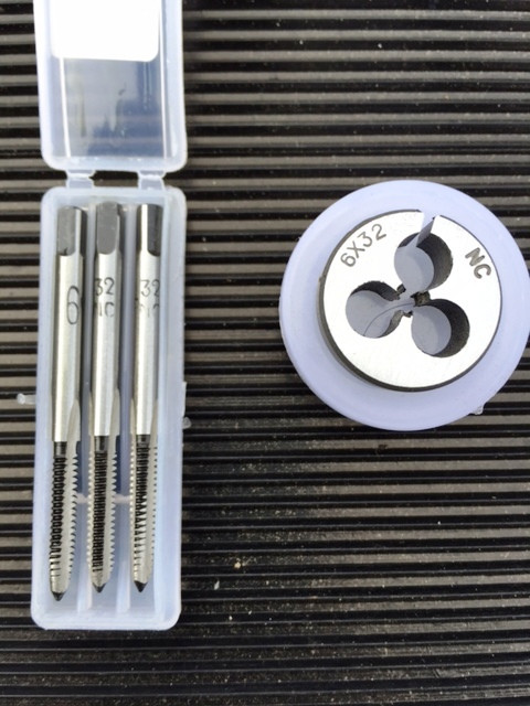 Machine Screw Tap and Die Set Combinations from 080NF to 1224NC LPR