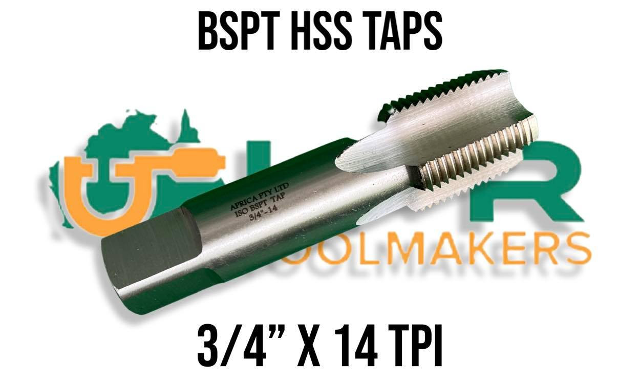 LPR Toolmakers BSPT HSS Taps [3/4" 2"]