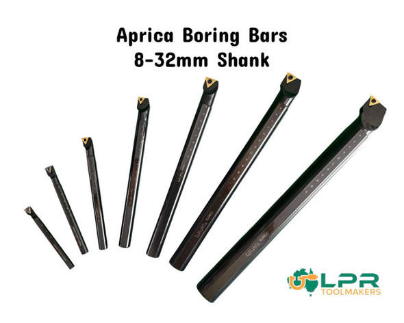 Carbide Insert Aprica Boring Bars (Sizes from 8-32mm) [1 x Insert Included]