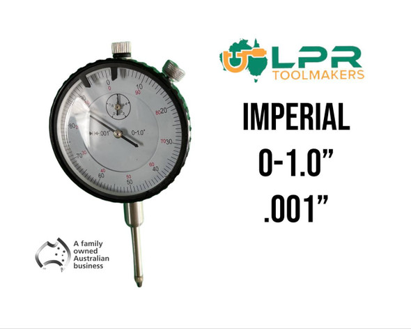 Imperial 2" Head Dial Indicator 0-1" [.001"] 
