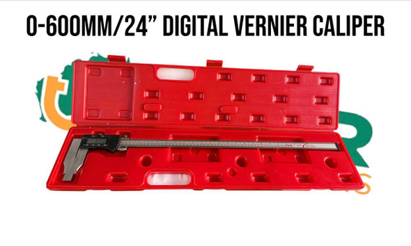 Digital Vernier 0-600mm/24" - Stainless Steel Body Dual Readout Industrial Quality