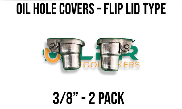 Oil Hole Cover, flip lid. 3/8" size. Supplied by LPR Toolmakers an Australian family owned business that imports high quality oilers for your lathes, miniature engines. Shipped from Melbourne, Victoria.  