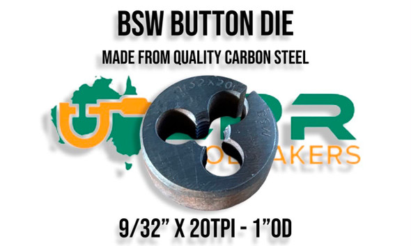 BSW Split Button Dies - 1/8" to 1.1/2" [Carbon Steel] 
