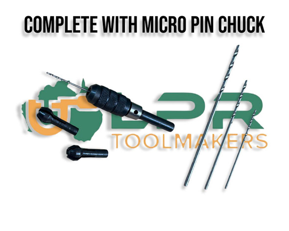 Micro Drill Set - 20pc (61-80mm / 0.13" - 0.39") | Includes Mini Collet Chucks
