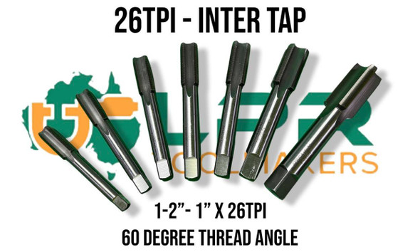 1/2 to 1" (26 TPI) Intermediate Taps [HSS] - 60 degree