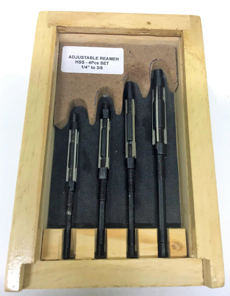 4pc HSS Expanding Reamer Set - 1/4 to 3/8" 