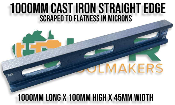 Cast Iron Chilled Straight Edge - 1000mm. Supplied by LPR Toolmakers an Australian family owned business that imports quality Cast Iron Chilled Straight Edges. Shipped from Melbourne, Australia.  Cast Iron Chilled Straight Edge - 1000mm. Supplied by LPR Toolmakers an Australian family owned business that imports quality Cast Iron Chilled Straight Edges. Shipped from Melbourne, Australia.