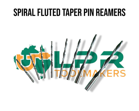 Tapered Pin Reamers Spiral fluted 8pc set 0 to 7 ISO standard M2 HSS boxed