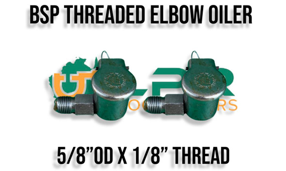 Flip Lid Steel Oil Cup (1/2" - 1.1/2") - BSP Threaded Elbow Type