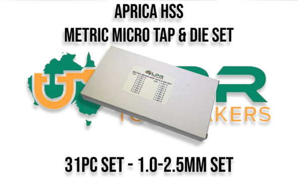 Metric HSS Micro Size Tap & Die Set - M1.0 to M2.5 (31pc) 